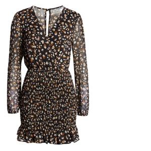 Nordstrom Smocked Long Sleeve Mini